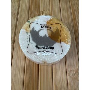 New Son's Beard Soap Mens Grooming Sandwood Vanilla Coconut Fathers Day Gift